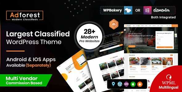 AdForest - Classified Ads WordPress Theme Real GPL