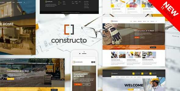 Constructo - Construction WordPress Theme Real GPL