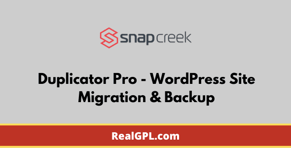 Duplicator Pro - WordPress Site Migration & Backup