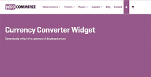 WooCommerce Currency Converter Widget