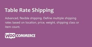 WooCommerce Table Rate Shipping