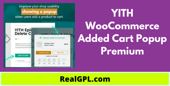 YITH WooCommerce Added Cart Popup Premium Real GPL