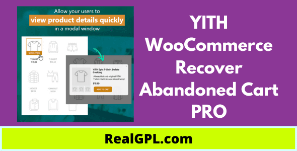 YITH WooCommerce Recover Abandoned Cart PRO Real GPL