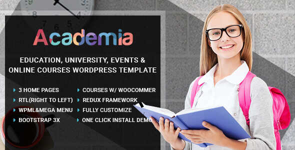 Academia WordPress Theme GPL