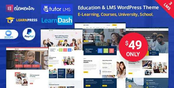 Edubin Theme Real GPL