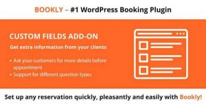 Bookly Custom Fields Addon Real GPL