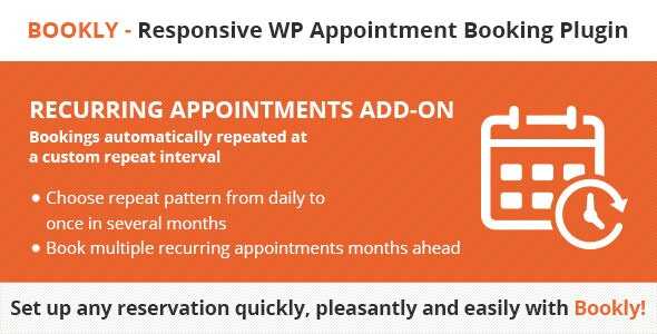 Bookly Recurring Appointments Real GPL
