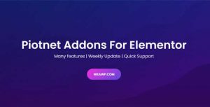 Piotnet Addons For Elementor Real GPL