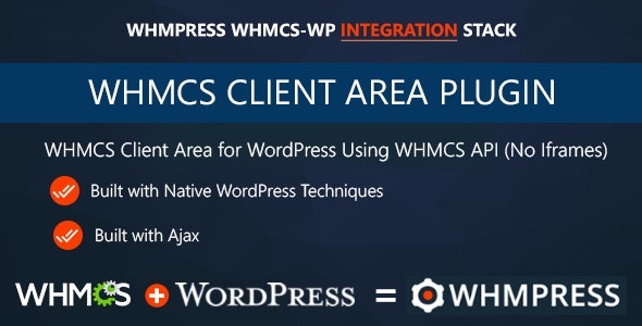 WHMCS Client Area for WordPress by WHMpress