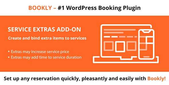 Bookly Service Extras Addon Real GPL