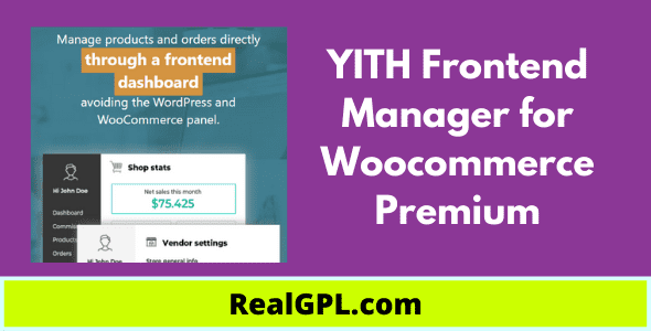 YITH Frontend Manager for Woocommerce Premium Real GPL