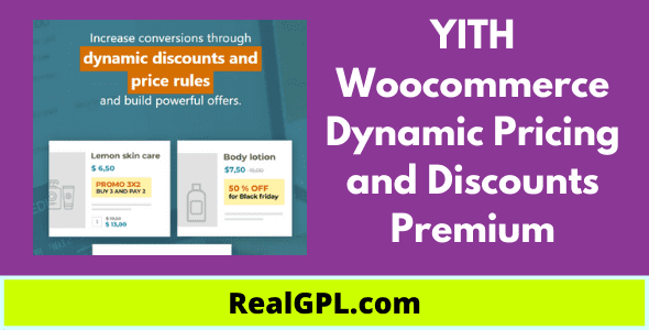 YITH Woocommerce Dynamic Pricing and Discounts Premium Real GPL