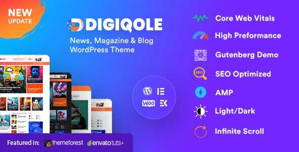Digiqole - News Magazine WordPress Theme Real GPL
