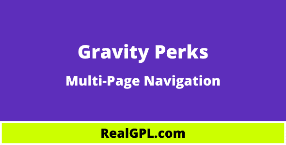 Gravity Perks Multi-Page Navigation Real GPL