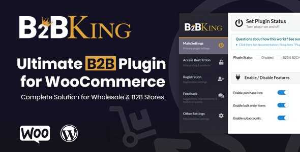 B2BKing GPL WooCommerce B2B & Wholesale Plugin