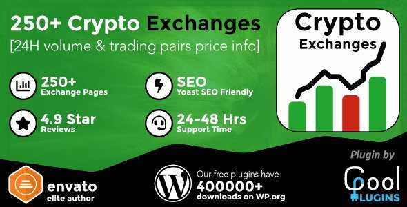 Cryptocurrency Exchanges List Pro GPL