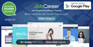 JobCareer Wp Theme Real GPL