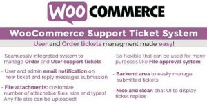 WooCommerce Support Ticket System Real GPL