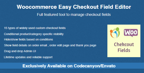 Woocommerce Easy Checkout Field Editor Real GPL