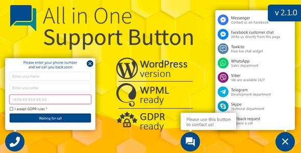 All in One Support Button Real GPL