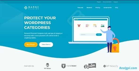 Password Protected Categories By Barn2 Media RealGPL