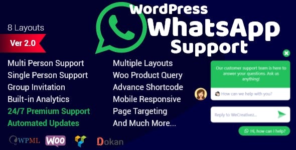 WordPress WhatsApp Support Real GPL
