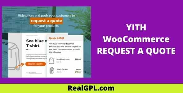 YITH WooCommerece Request a Quote Premium realgpl