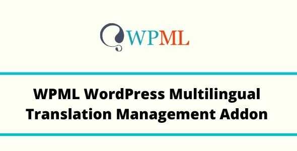 WPML WordPress Multilingual Translation Management Addon