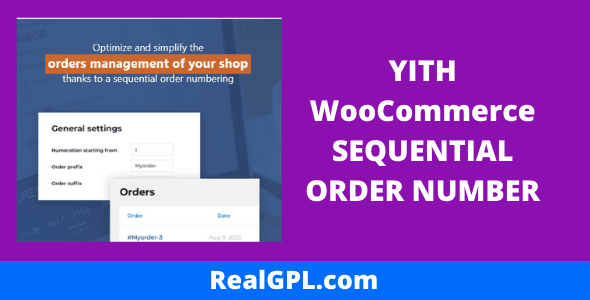 YITH Sequential Order Number Premium realgpl