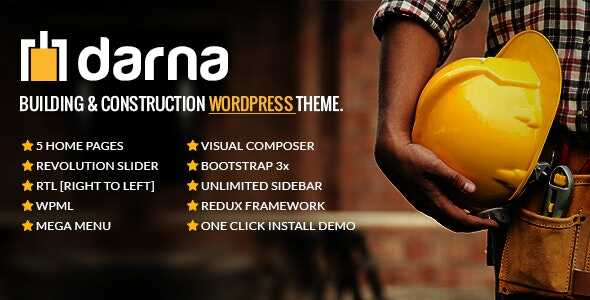 Darna Building and Construction WordPress Theme realgpl