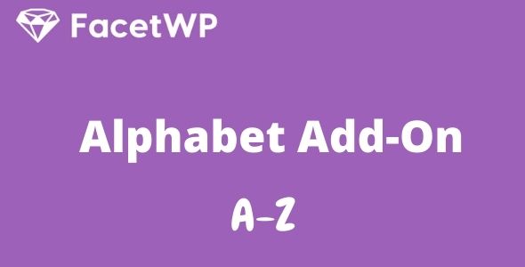 FacetWP Alphabet Add-On