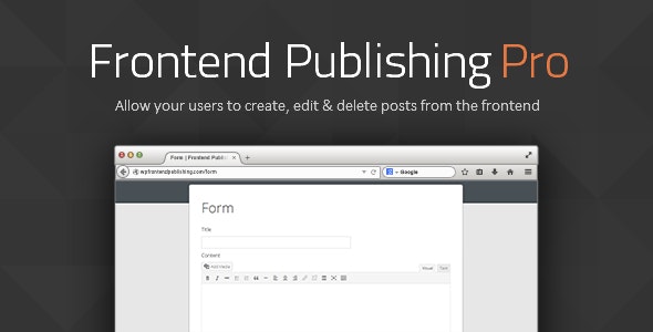 Frontend Publishing Pro