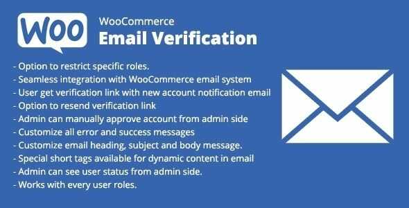 WooCommerce Email Verification gpl