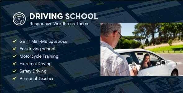 Driving School - WordPress Theme gpl