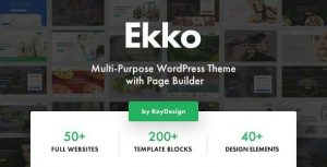 Ekko - Multi-Purpose WordPress Theme with Page Builder
