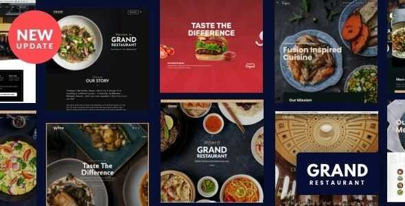 Grand Restaurant WordPress theme gpl