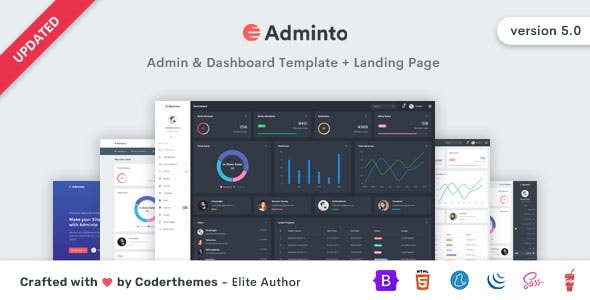 Adminto - Admin Dashboard Template