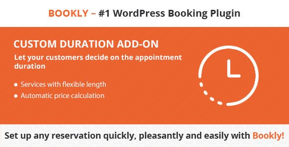 Bookly Custom Duration Addon gpl