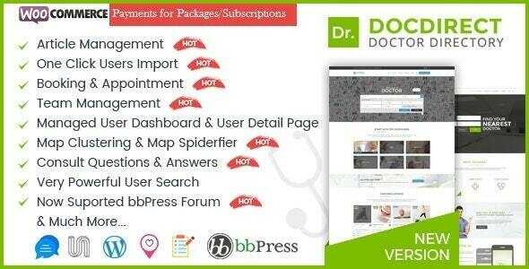 DocDirect - WordPress Theme for Doctors and Healthcare Directory Real GPL