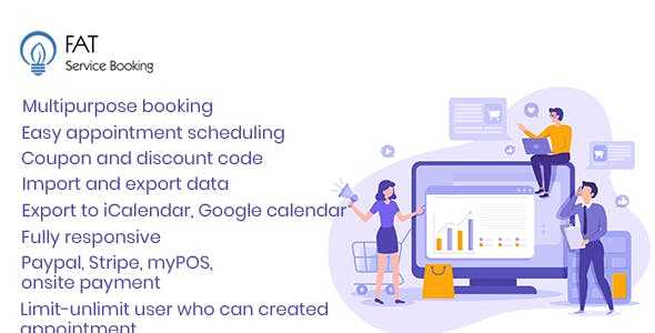 Fat Services Booking - Automated Booking and Online Scheduling gpl