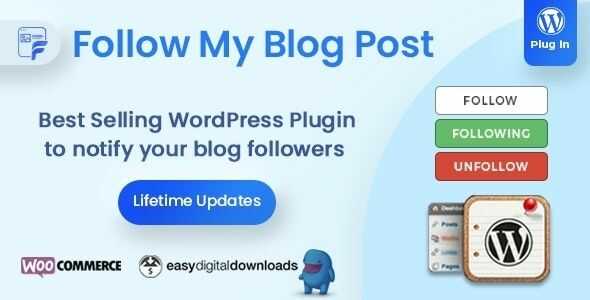 Follow My Blog Post - WordPress WooCommerce Plugin gpl