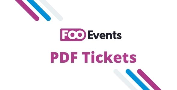 FooEvents PDF Tickets gpl