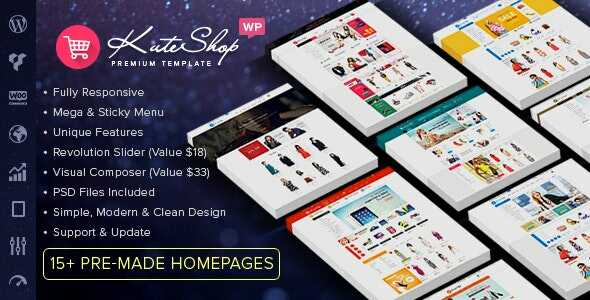 Kuteshop Theme Real GPL