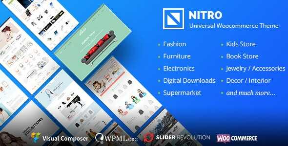 Nitro - Universal WooCommerce Theme from ecommerce experts gpl