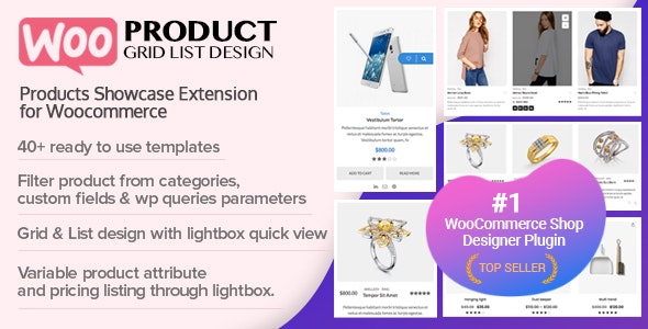 WOO Product Grid List Design Real GPL
