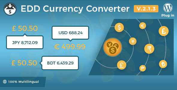 Easy Digital Downloads Currency Converter gpl