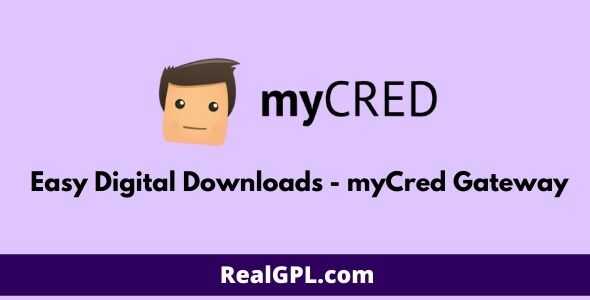 Easy Digital Downloads myCred Gateway addon gpl