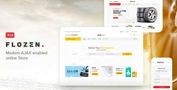 Flozen - WooCommerce AJAX WordPress RTL Theme Real GPL