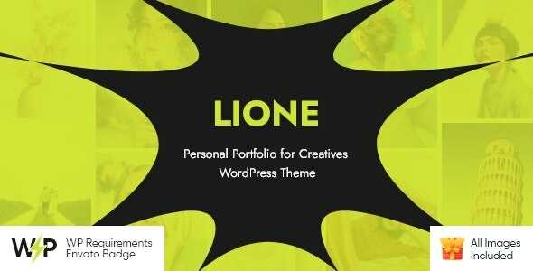 Lione - Personal Portfolio for Creatives WordPress Theme Real GPL