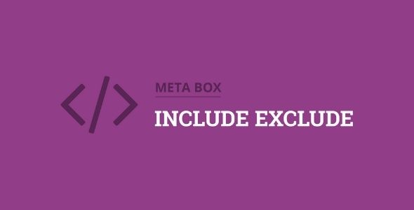 Meta Box Include Exclude addon gpl